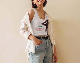 Top corto da donna SelfEmotion senza colletto