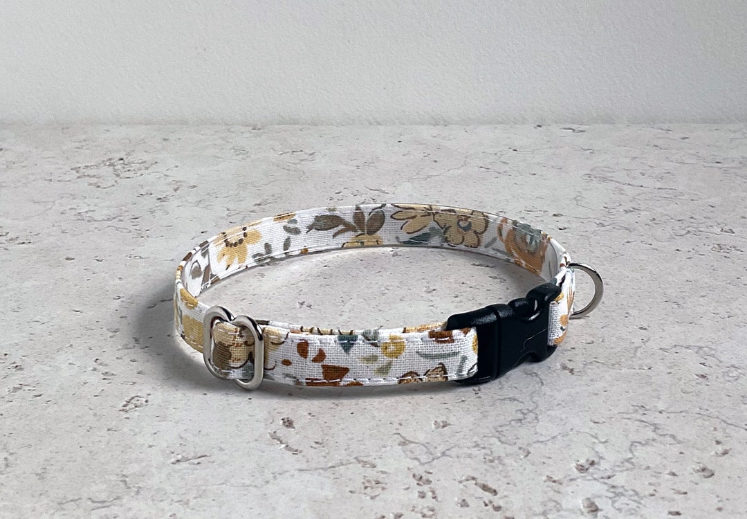 Floral Cat Collar/gatsby Cat Collar/breakaway Cat Collar/cotton Cat