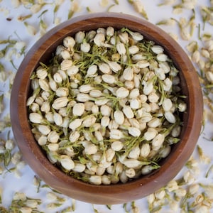 Dried Jasmine Buds, Organic Jasmine Tea, Dried Herb, Edible Flowers