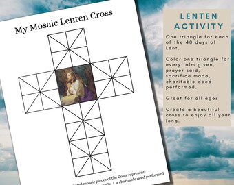 Lenten Coloring Sheets - Etsy