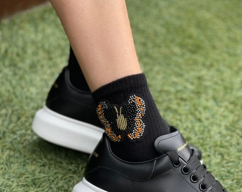 Luxury Socks - Fashionable Socks - Birthday Gift - Christmas Gift - Custom Socks -Handmade Socks - Women’s Socks
