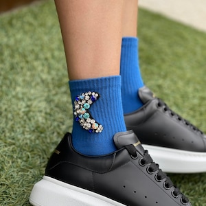 Luxury Socks - Fashionable Socks - Birthday Gift - Christmas Gift - Custom Socks -Handmade Socks - Women’s Socks