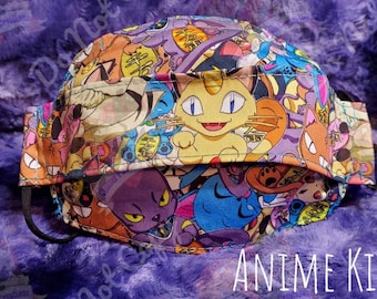 Gatitos anime, relleno de medias nerd, correa ajustable, máscara de origami, reutilizable y lavable, máscara facial de algodón para hombres, pequeño regalo para mujeres