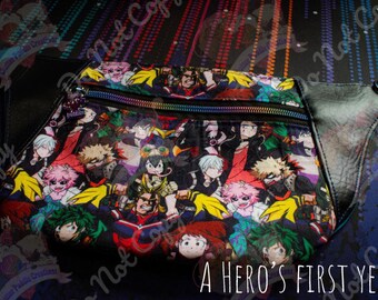 Riñonera de anime, riñonera para mujer, riñonera para hombre, bolso de viaje hecho a mano, regalos geek, bolso de viaje, bolso de viaje, accesorios kawaii