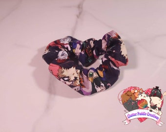 MHA Scrunchie, Anime Hair Bands, Fashionable Hair Accessories, Unique Stocking Stuffer, Assorted Ponytail Holders, Adorable Hair Ties