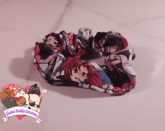 Magical Girl Scrunchies, Anime Hair Bands, Nerdy Hair Accessories, Unique Stocking Stuffer, Assorted Ponytail Holders, Adorable Hair Ties