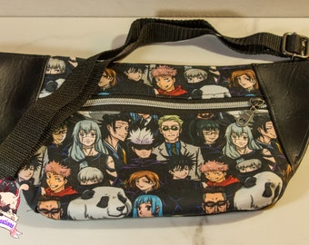 Riñonera de anime, riñonera para mujer, riñonera para hombre, bolso de viaje hecho a mano, regalos geek, bolso, bolso de viaje, accesorios
