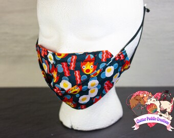 Máscara de anime 3D, relleno de calcetín Nerdy, correa ajustable, máscara de origami, reutilizable y lavable, máscara facial de algodón para hombres, pequeño regalo para mujeres