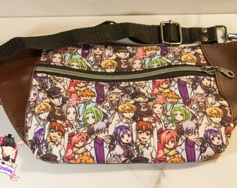 Riñonera de anime, riñonera para mujer, riñonera para hombre, bolso de viaje hecho a mano, regalos geek, bolso, bolso de viaje, accesorios