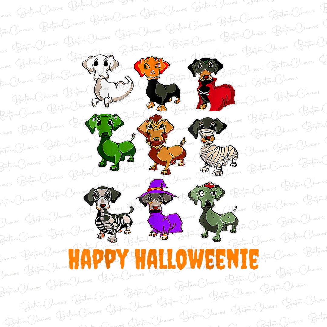 Dachshund Halloween Png Love Dog Halloween Png Dachshund Etsy