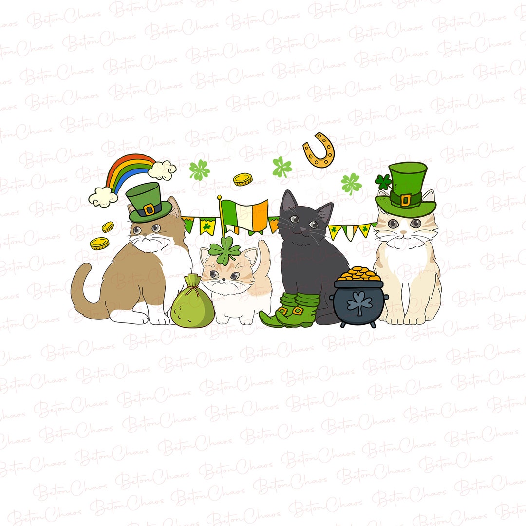 images of st paddys day cats