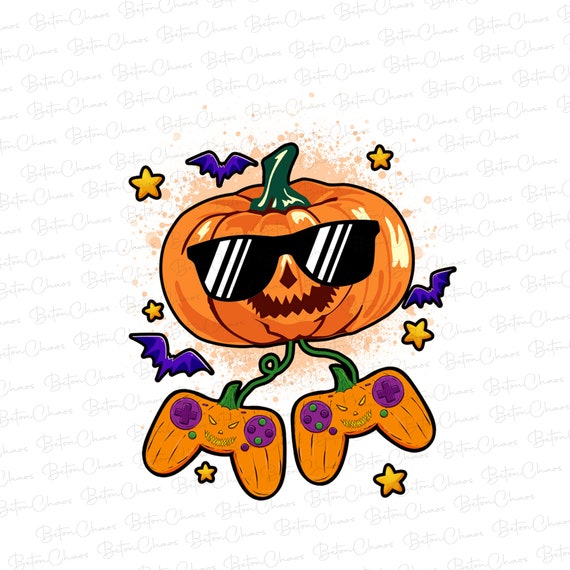 Jack O Lantern Gamer Halloween Png, Jack O Lantern Gamer Png, Gamer Ha –  buydesigntshirt