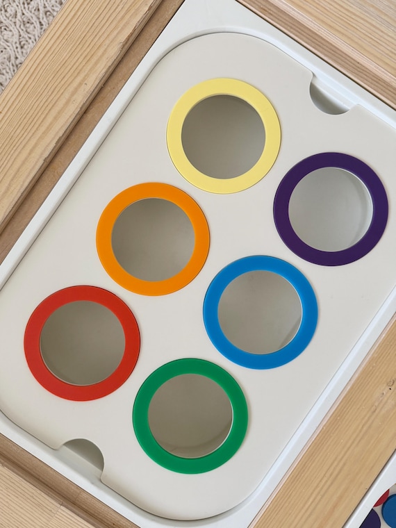 Color Sorting Sensory Bin Insert - Fits Large IKEA Trofast | Toddler Learning Activity | Montessori Color Matching | Fine Motor Toy