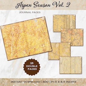 Antique Aspen Journal Kit 2, Aspen Patterned Papers Kit, Antique Papers Kit, Autumn, Journal Kit, DIY, Vintage Journal, Autumn Journal