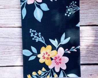 Floral Hardcover Lined Notebook: A5 Journal