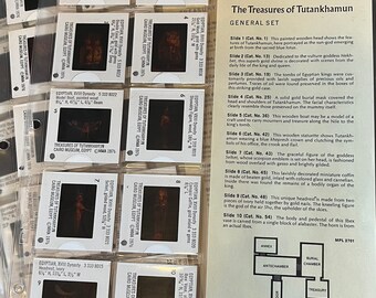 1976 Treasures of Tutankhamun Presentation Slides - Metropolitan Museum of Art (Complete 50 Slide Set)