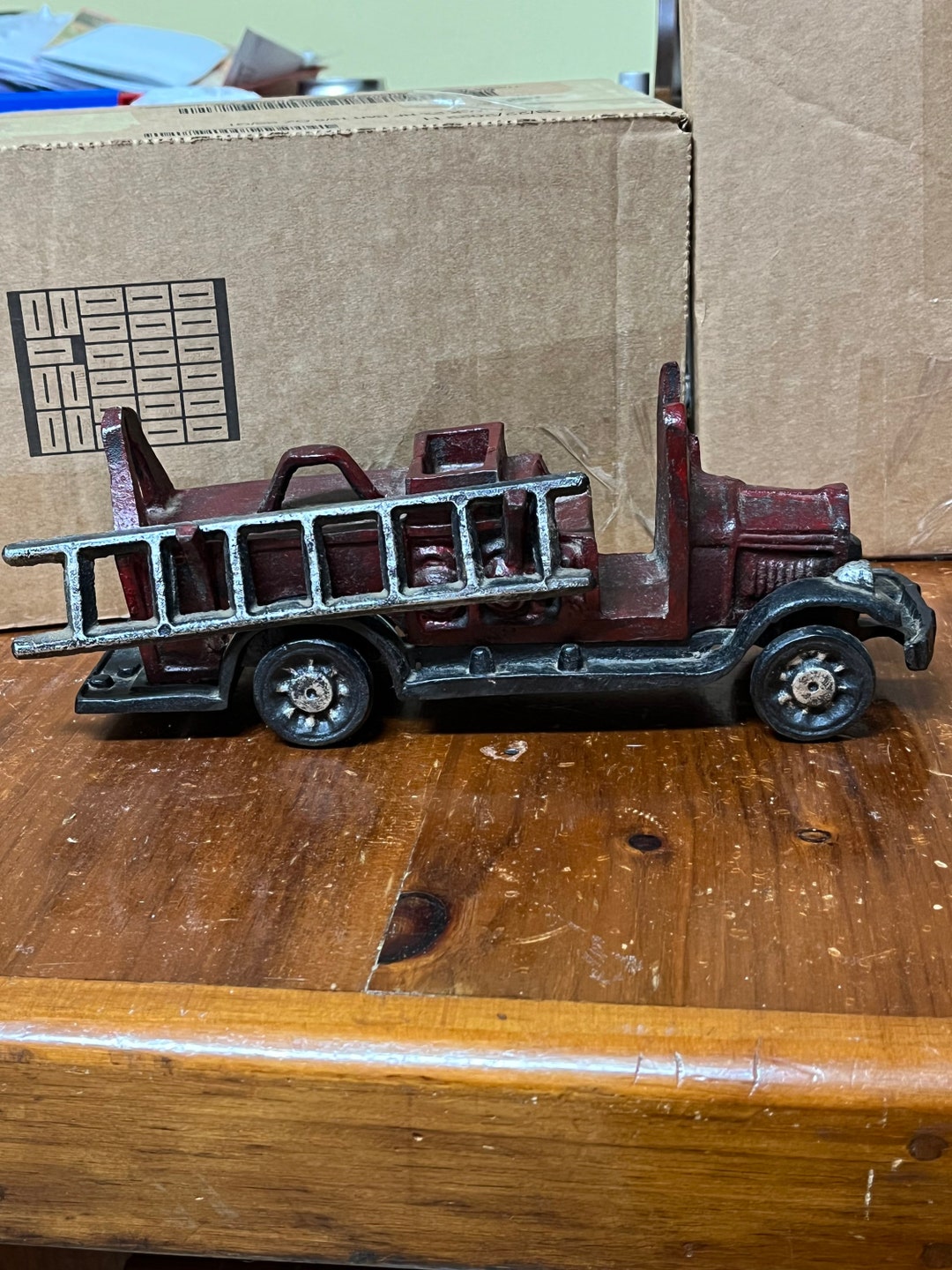 Cast Iron Fire Truck Etsy