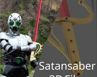 Arquivos de impressão 3D do sabre de Satanás de Kamen Rider Black