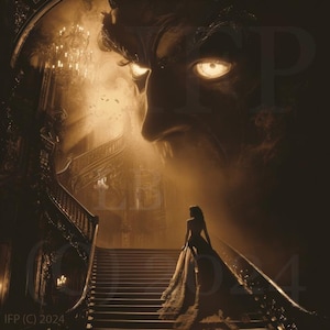 Mysterious Phantom of the Opera art inspired French Theatre fantasy