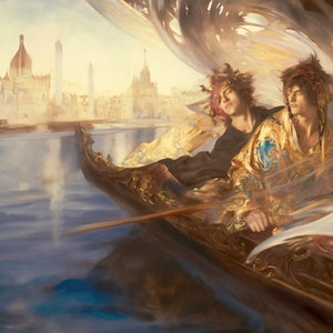 Enchanted Italian Baroque Rococo Venetian Rendezvous speed painting print