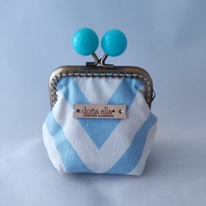 Monedero con cierre de boquilla, monedero billetero, monedero cartera, monedero hecho a mano, monedero, monedero colores, regalo mujer