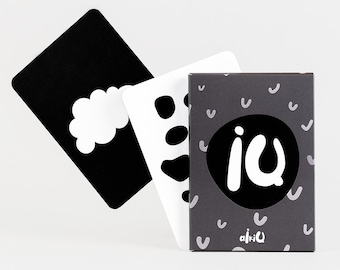 Black and White Sensory Cards for Infant Brain Development - High Contrast Visual Stimulation for Newborns and Babies 0-4 months