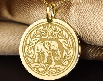 Pendentif éléphant 3D En Or 18 Carats - Poids 3.6 Grammes - Occasion Excellent état