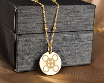 14K Solid Gold Sunsum Necklace, Adinkra Symbol Pendant, Ghana Cultural Jewelry, African Heritage Sign