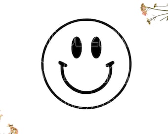 Smiley face SVG, Smile SVG, Emoji svg, Happy Face, Good Smiley face svg | Cricut | Silhouette | Digital Download | Cut File | 1x zip folder