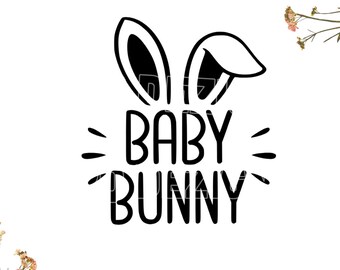 DIGITAL CLIPART: x Svg Dxf Eps Png | Baby Bunny, Easter Bunny, Rabbit, Bunny Family | Cricut | Silhouette | Digital Download | Cut File