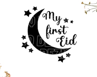 Meu primeiro eid svg, Eid svg, Primeiro eid svg, baby svg, baby grow svg | Cricut, Silhueta, Download digital, pasta 1xzip : x Svg Dxf Eps Png