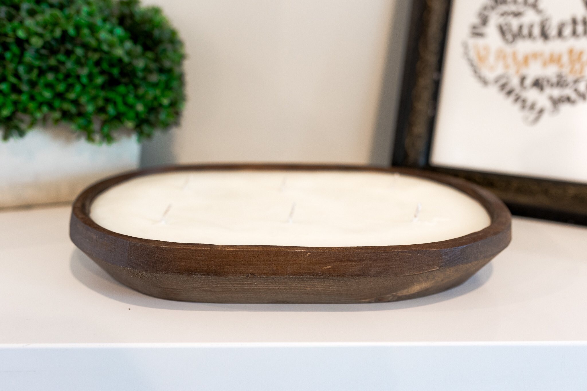 Trendy Hand Carved Dough Bowl For Candles Wood Bowl Rustic Etsy