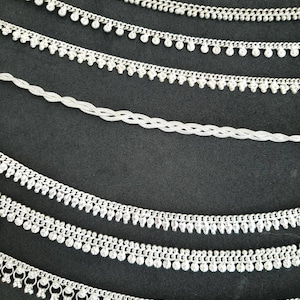 Traditional Indian Ethnic Silver Anklets, Indian Anklet with Vintage Bells for Women Silver image 6