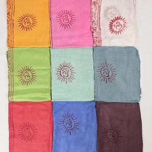 Foulard pareo sarong copricostume indiano Om Mantra Shiva Ganesh Krishna Wholesale 10 50 100 pieces
