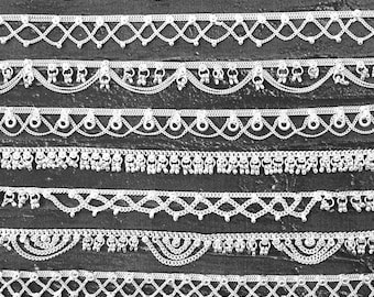 Autênticas tornozeleiras indianas tradicionais étnicas de prata para mulheres, tornozeleira indiana com sinos, estilo cigano, ioga e tribal.