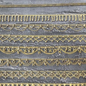 Indiase bronzen etnische enkelbandjes voor vrouwen, Payal, Indiase zigeuner yoga enkelbandjes