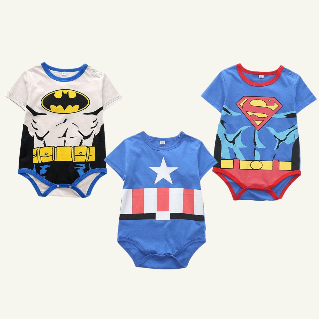 Nouveau-né bébé Superman body barboteuse infantile garçons