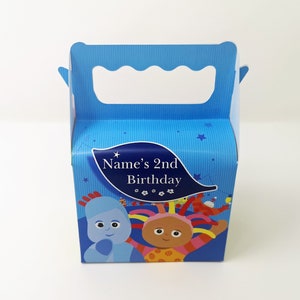 In the Night Garden Children's Kids Personalised Party Boxes Bags Favour FAST POSTAGE