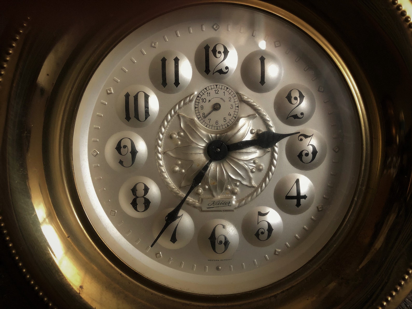 Vintage KAISER Alarm Mechanical Clock West Germany Etsy