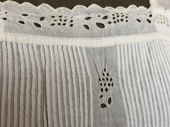 Beautiful Antique FRENCH linen long romantic dres… - image 5