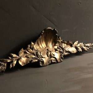 ANTIQUE French Bronze Ormulu PEDIMENT