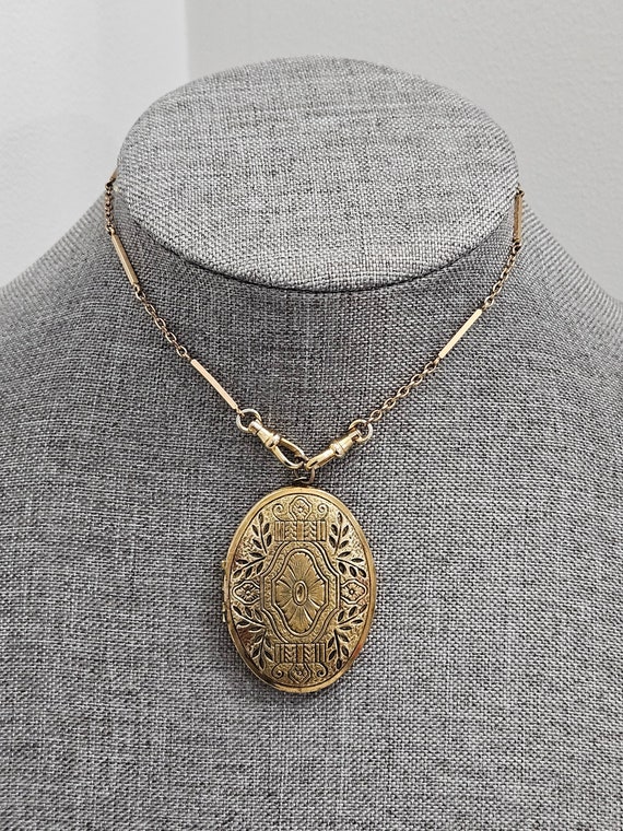 Vintage Gold Plated Brass Locket