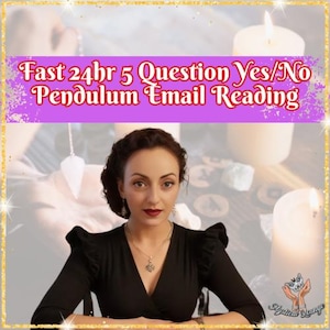 5 Question Pendulum Yes or No Reading | Psychic Reading | Same-Day 24 Hour PDF Email Reading | UK Intuitive Psychic