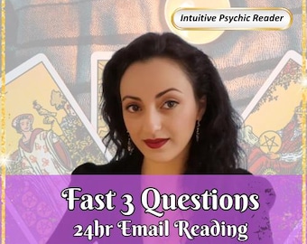 Tarotlegging met 3 vragen | Intuïtief paranormaal lezen per e-mail | 24-uurs levering