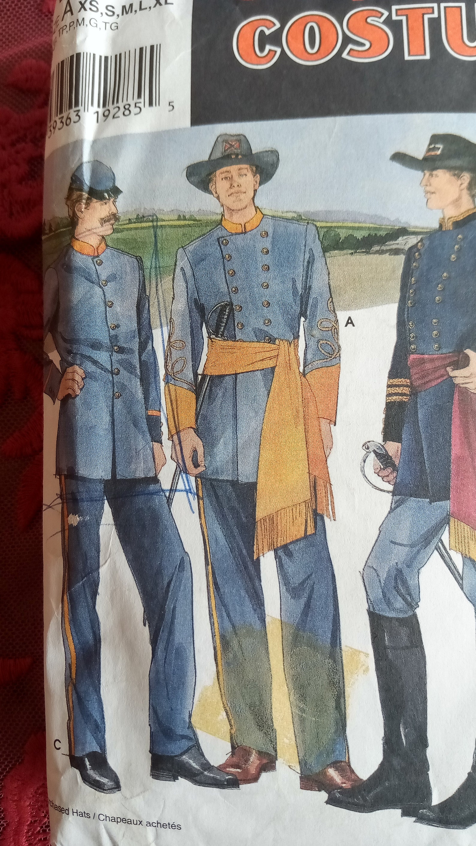 Simplicity Sewing Pattern 7274 Civil War Uniform Costume | Etsy