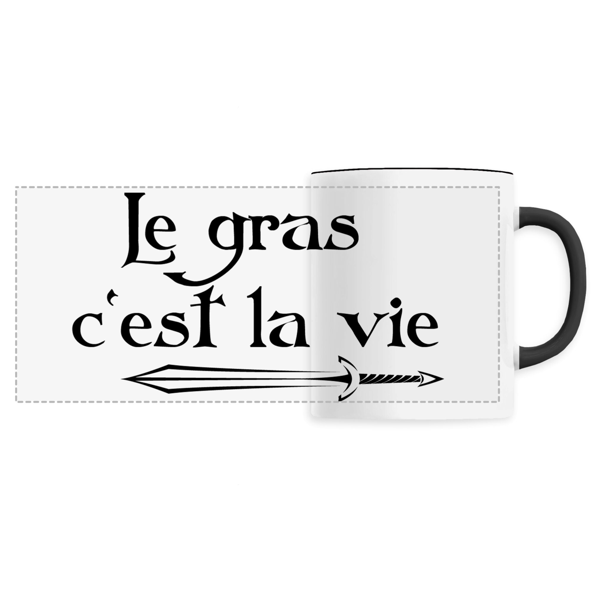 Mug Panoramique Le Gras C'est La Vie