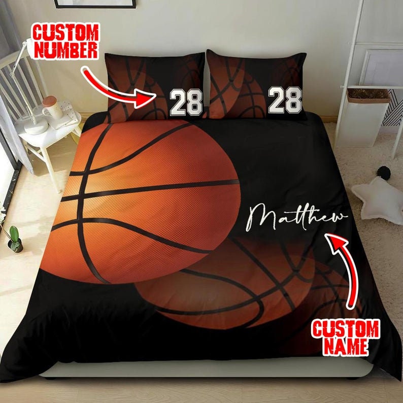 Personalisiertes Basketball Bettwäsche Set Personalisierter | Etsy