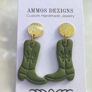 Cowboystiefel Ohrringe