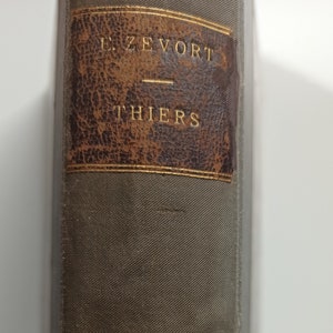 Biographies of Thiers and B. De Saint-Pierre 1892.Edgar Zevort. Rare French Antique Book