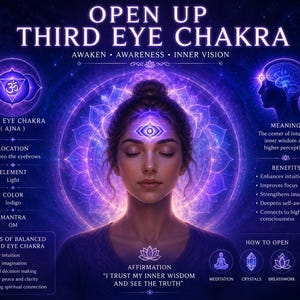 Öppna upp ditt tredje öga chakra-guide